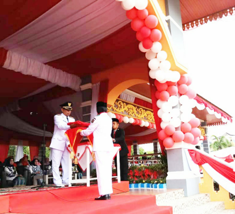 Bupati Mursini Bacakan Sambutan Menkum dan Hak Asasi Manusia RI